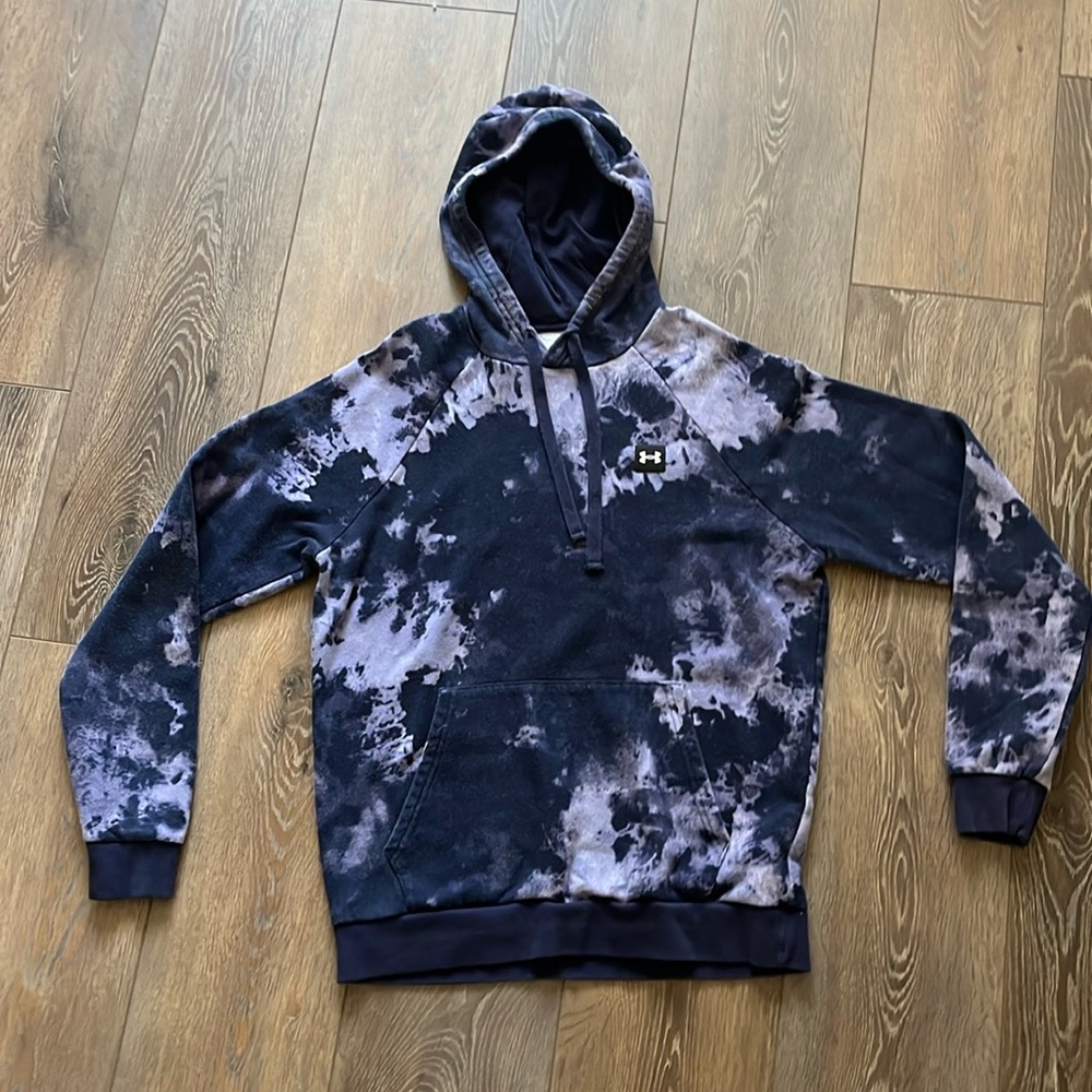 Tie-dye blue hoodie
